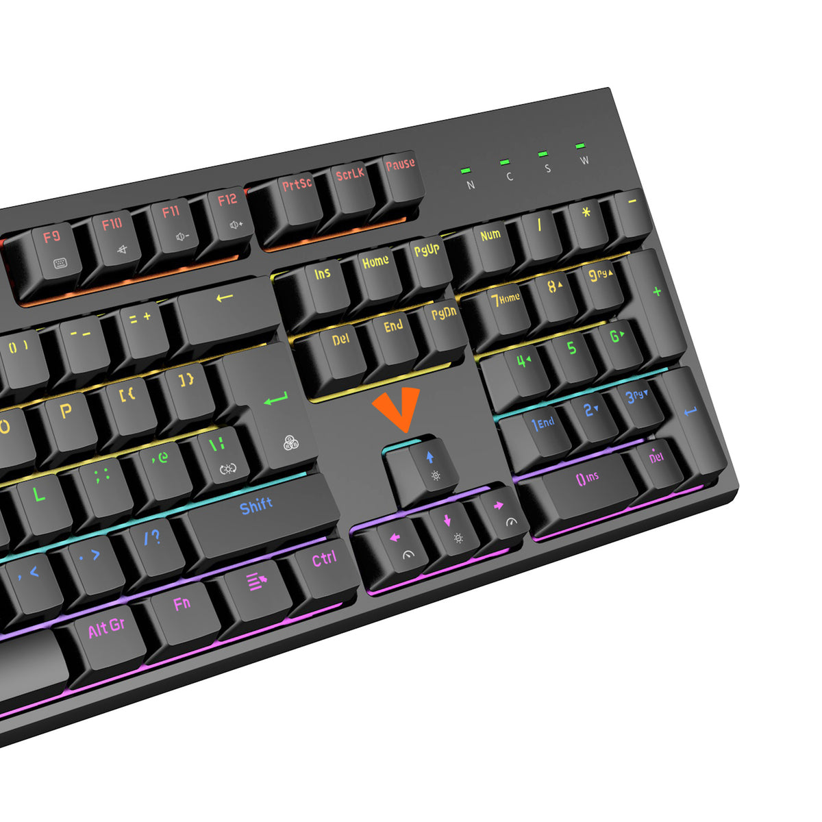 VIDA MAGNA MAGNETIC USB RGB keyboard Gaming QWERTY UK English Black