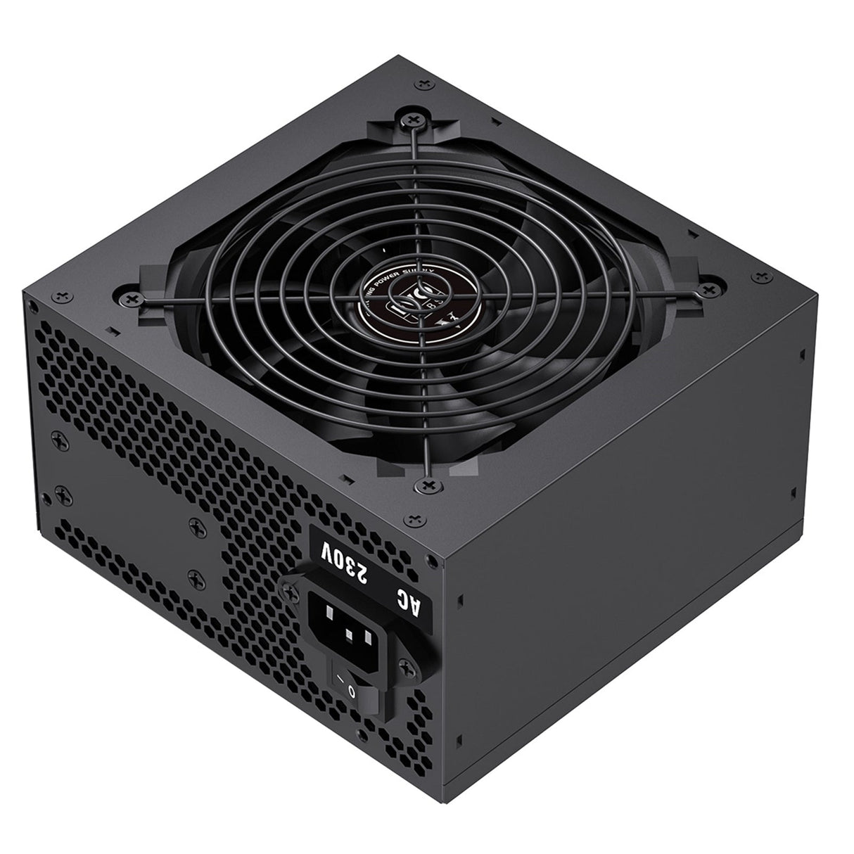 EVO LABS BR600-12BL 600W PSU,120mm Black Silent Fan with Improved Ventilation, Non Modular, High-Efficiency, PFC Certified, CE Compliant, Retail Packaged