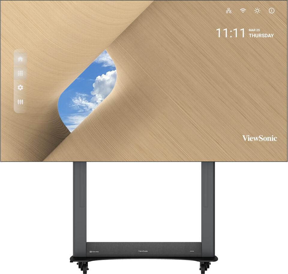 ViewSonic LDS136-152, 136", Foldable in Flightcase, dvLED All-In-One Solution Incl. Motorized Stand , 1.56mm Pixel Pitch, GOB, FullHD (1920x1080), 600Nits, 6500:1, IP65 Front, 64GB Storage, Android 13