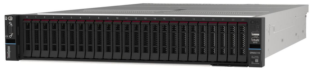 Lenovo Intel Xeon Gold 5515+ 8C 165W 3.2G, 1x32GB 1Rx4 RAM, 8x 2.5" SAS Open bay, 1x1100W Titanium, 940-8i 4GB