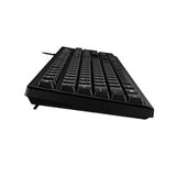 Genius KB-100 Wired Smart Keyboard, USB Plug and Play, Customizable Function Keys, Multimedia, Full Size UK Layout Design for Home or Office, Black