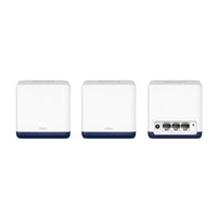 Mercusys Halo H50G (3-pack) AC1900 Whole Home Mesh Wi-Fi System, 600 Mbps at 2.4 GHz + 1300 Mbps at 5 GHz, 3x Internal Antennas, 3x Gigabit Ports per Unit, Halo App, One Unified Network, Seamless Roaming