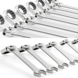 16pcs Ratcheting Combination Wrench Set 6-23mm