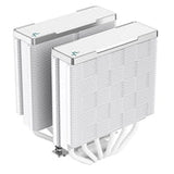 DeepCool AK620 WH Fan CPU Cooler, Universal Socket, Dual Powerful 120mm FDB PWM White Fans, 1850RPM, 6 Heat Pipes, 260W Heat Dissipation Power, Unique Matrix Fin Design, White Edition,