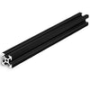 2020 V-slits Aluminium Extrusion Black