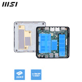 MSI Cubi NUC AI 1UMG Intel Core Ultra 5 125H ( 14th Gen - Core Ultra Series 1 ) , Barebone, NUC, SFF, Mini Computer, HTPC, (NO RAM, NO Storage, NO OS), Intel Graphics/DDR5/Dual ThunderBolt 4/Dual HDMI/Dual LAN/WiFi 6E/BT 5.3/VESA - NUC AI 1UMG I5 125H BB