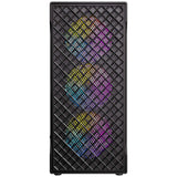 Antec VX320 ARGB Mid-Tower Gaming PC Case - Pre-Installed 4 x 120mm ARGB Fans, Tempered Glass Side Panel, High-Airflow Mesh Front - ATX/Micro-ATX/ITX
