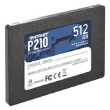 Patriot P210 (P210S512G25) 512GB 2.5 Inch SSD, Sata 3 Interface, Read 520MB/s, Write 430MB/s, 3 Year Warranty