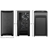 be quiet! Pure Base 501 LX Airflow Window Black ATX Mid Tower Case with USB-A, USB-C, 4 x Light Wings LX Black ARGB PWM Fans