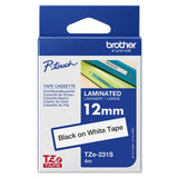 Brother TZE231S label-making tape Black on white TZe